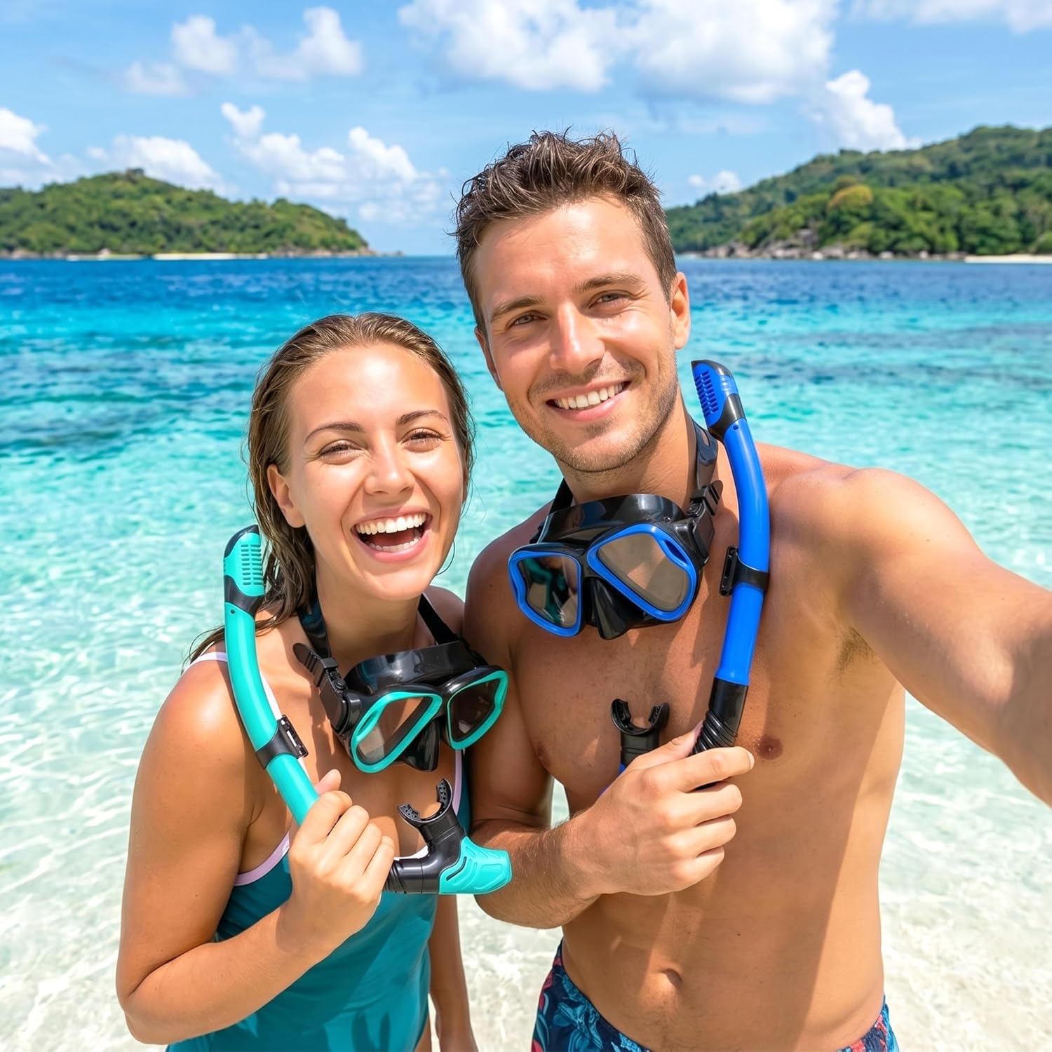 Snorkeling Gear for Adults, Adult Snorkel Set with Panoramic Anti-Leak and Anti-Fog Tempered Glass Snorkel Mask, Dry Top Snorkel, Snorkle Mask Set Adult with Mesh Bag Ear Plug for Snorkeling - Image 7